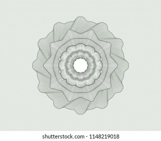 Green rosette or money style emblem