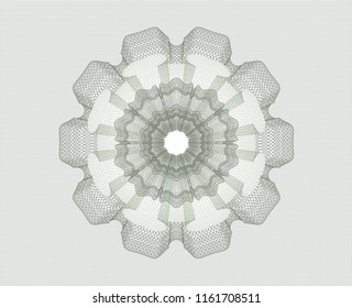 Green rosette or money style emblem