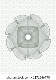 Green rosette or money style emblem