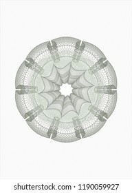 Green rosette or money style emblem