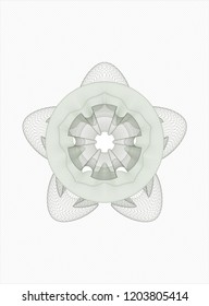 Green rosette or money style emblem