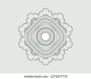 Green rosette or money style emblem Green rosette or money style emblem