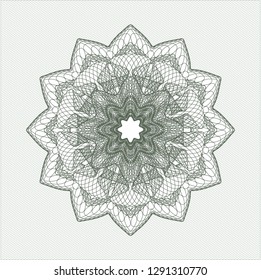 Green rosette (money style emblem)
