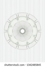 Green rosette or money style emblem