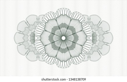 Green rosette or money style emblem