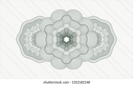 Green rosette or money style emblem