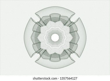 Green rosette or money style emblem