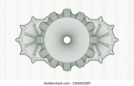 Green rosette or money style emblem