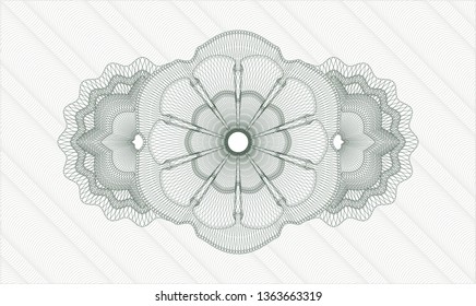 Green rosette or money style emblem