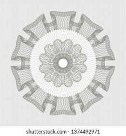 Green rosette or money style emblem