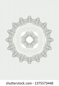 Green rosette or money style emblem