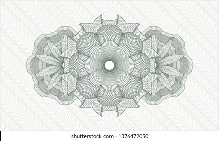 Green rosette or money style emblem