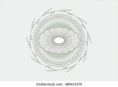 Green rosette or money style emblem