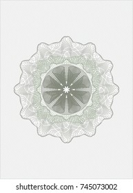 Green rosette or money style emblem