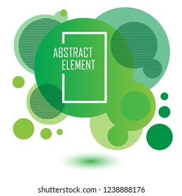 green round abstract element background with modern concept
