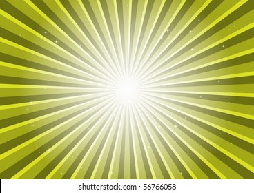 Green round blast and shiny glitters