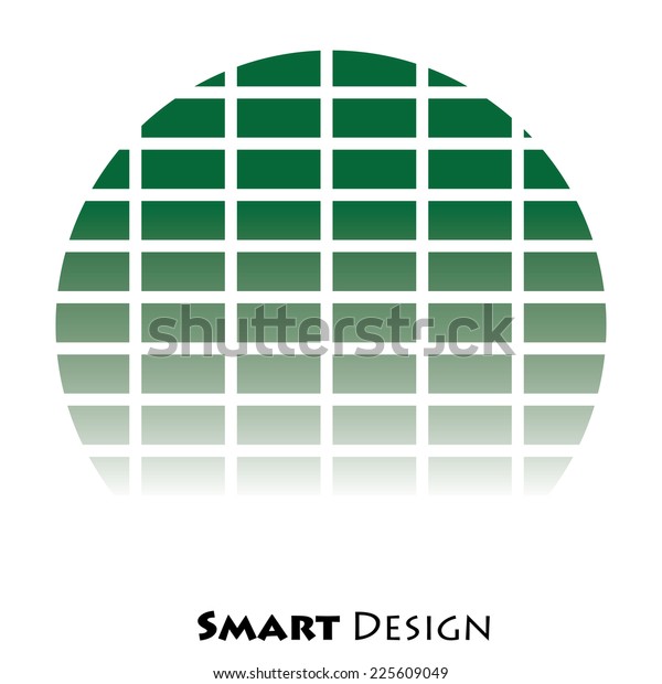 Green Round Rectangular Grid Logo Stock Vector (Royalty Free) 225609049 ...