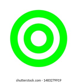 green round symbol isolated on white, circle icon for shooting target arrow aiming, target for sport game shooting arrow aim, circle point focus for success idea, target sign for business goal ideas
