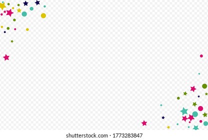 Green Round Transparent Transparent Background. Flying Polka Wallpaper. Effect Splash Banner. Yellow Confetti Vector Backdrop.
