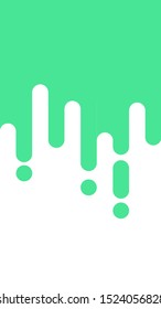 Green rounded line background, rounded line design similar to melting ice cream form the top