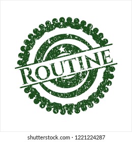 Green Routine distressed rubber texture