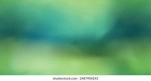 Green royal gradient seamless pattern with noise texture. Emerald blue silk bg with soft transitions and effect ombre. Vector gradient mesh illustration.