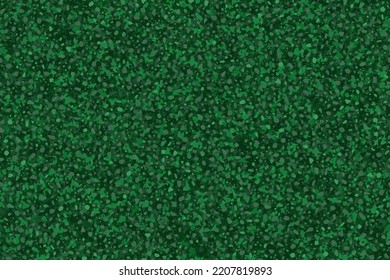 Green rubber track coating seamless texture top view. Abstract running coat pattern. Vector playground or tennis court material. Grunge granular closeup surface. Crushed grain hardcourt backdrop