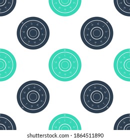 Icono de la rueda de bloqueo de la combinación Green Safe aislado patrón sin soldadura en el fondo blanco. Concepto de protección. Signo de contraseña. Vector.
