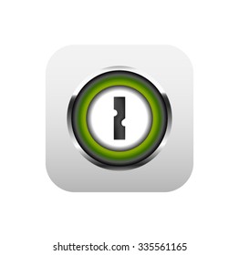 Green Safe Lock Icon