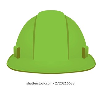 Grüner Schutzhelm. Vektorgrafik