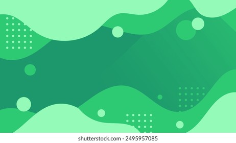 Green Sage color abstract wave background. Modern design template for web cover