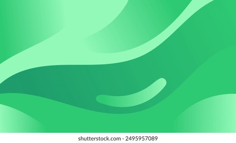 Green Sage color abstract wave background. Modern design template for web cover