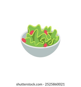 Icono de ensalada verde. Diseño de Ilustración vectorial.