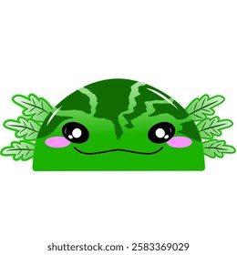 Green Salamander vector. cute blue Salamander vector, cartoon Salamander face. Cute Salamander vector design. Cute axolotl vector