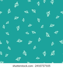Green Sales funnel with chart for marketing and startup business icon isolated seamless pattern on green background. Infographic template.  Vector
