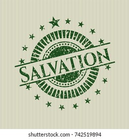 Green Salvation distress rubber grunge texture stamp