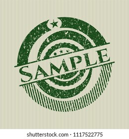 Green Sample distressed rubber grunge texture seal
