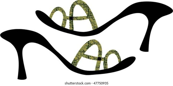 green sandals
