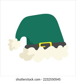  Green Santa Christmas Hat Vector
