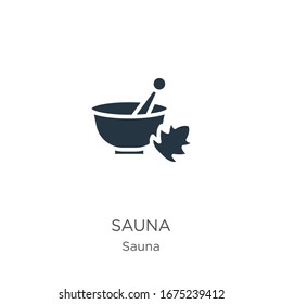 Green sauna icon vector. Trendy flat green sauna icon from sauna collection isolated on white background. Vector illustration can be used for web and mobile graphic design, logo, eps10