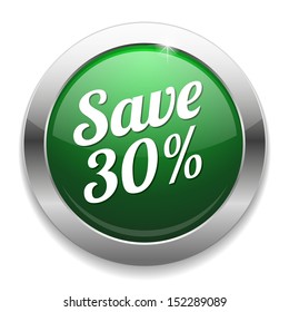 Green save thirty percent button