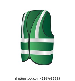 Vestido de ahorro verde sobre fondo blanco