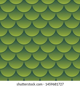 Green Scales Geometric Seamless Pattern