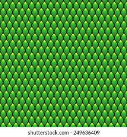 Green Scales Seamless Pattern Background. Vector Illustration