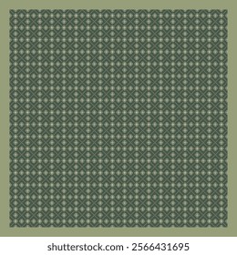 green scarf with ethnic pattern design
