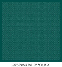 green scarf with ornament pattern design
