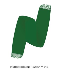Plantilla de pañuelo verde. ilustración vectorial