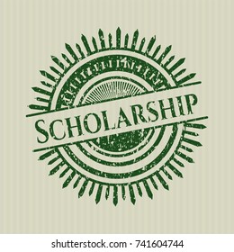 Green Scholarship rubber stamp