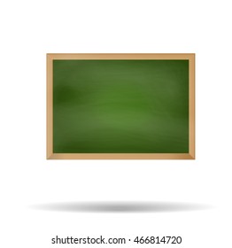 Green school board with chalk white space for text
