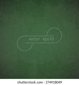 Green school board, chalkboard texture and vector background eps10